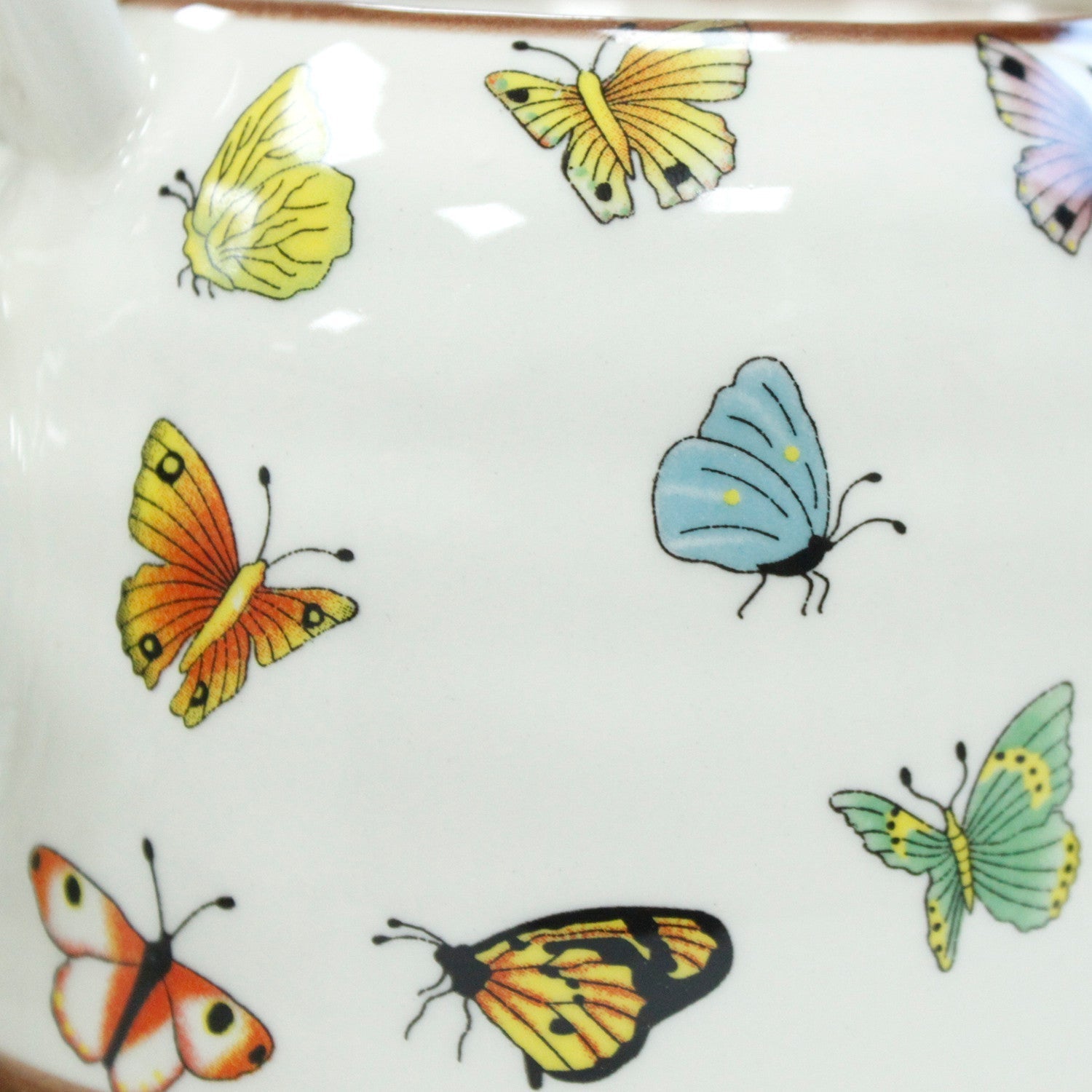 Large Herbal Teapot - Butterfly Design