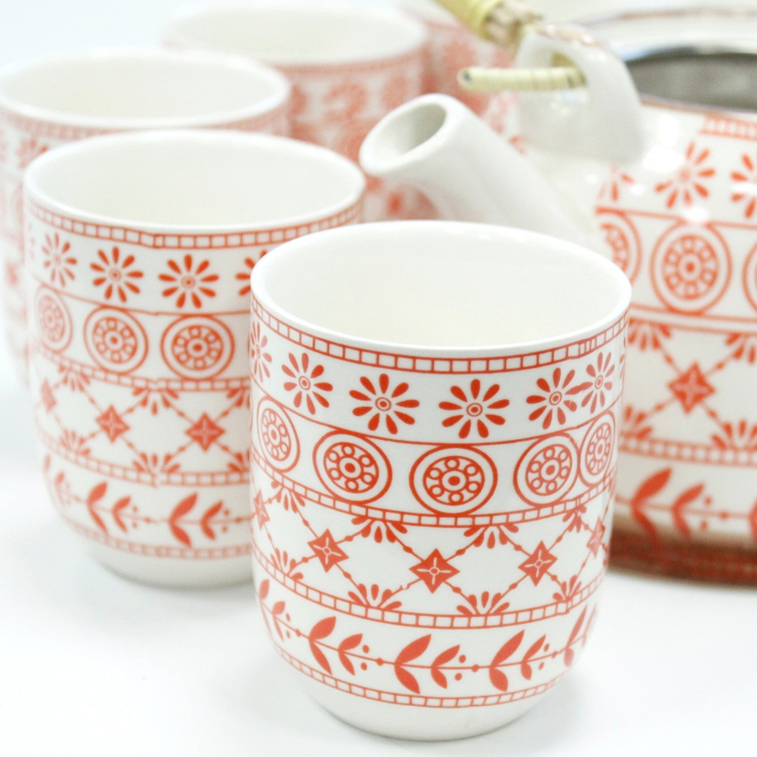 Large Herbal Teapot - Amber Design