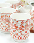 Large Herbal Teapot - Amber Design