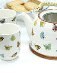 Large Herbal Teapot - Butterfly Design