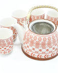 Large Herbal Teapot - Amber Design