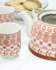 Large Herbal Teapot - Amber Design