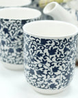 Large Herbal Teapot - Blue Pattern Design