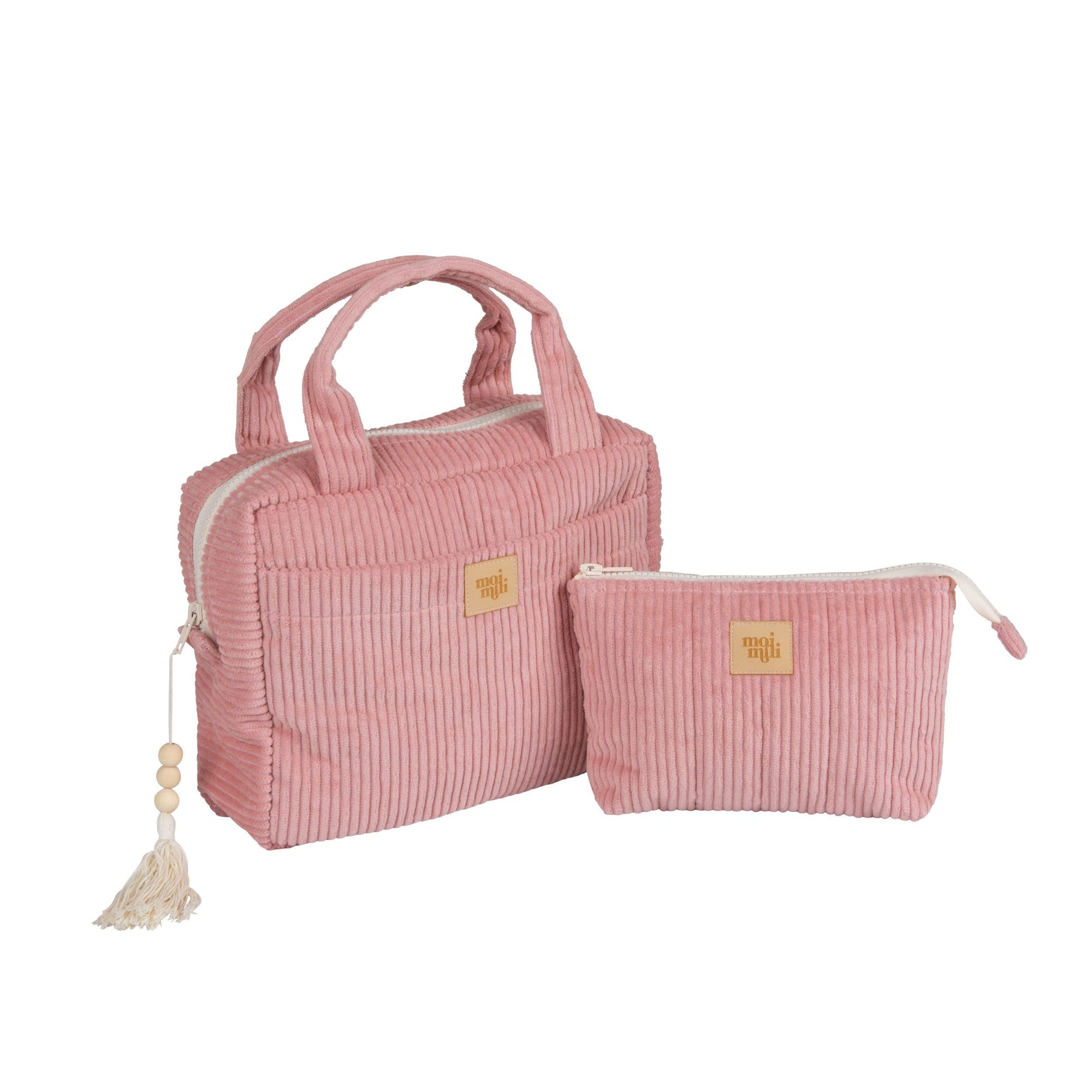 Baby Pink Makeup Bag Set Two Pieces
