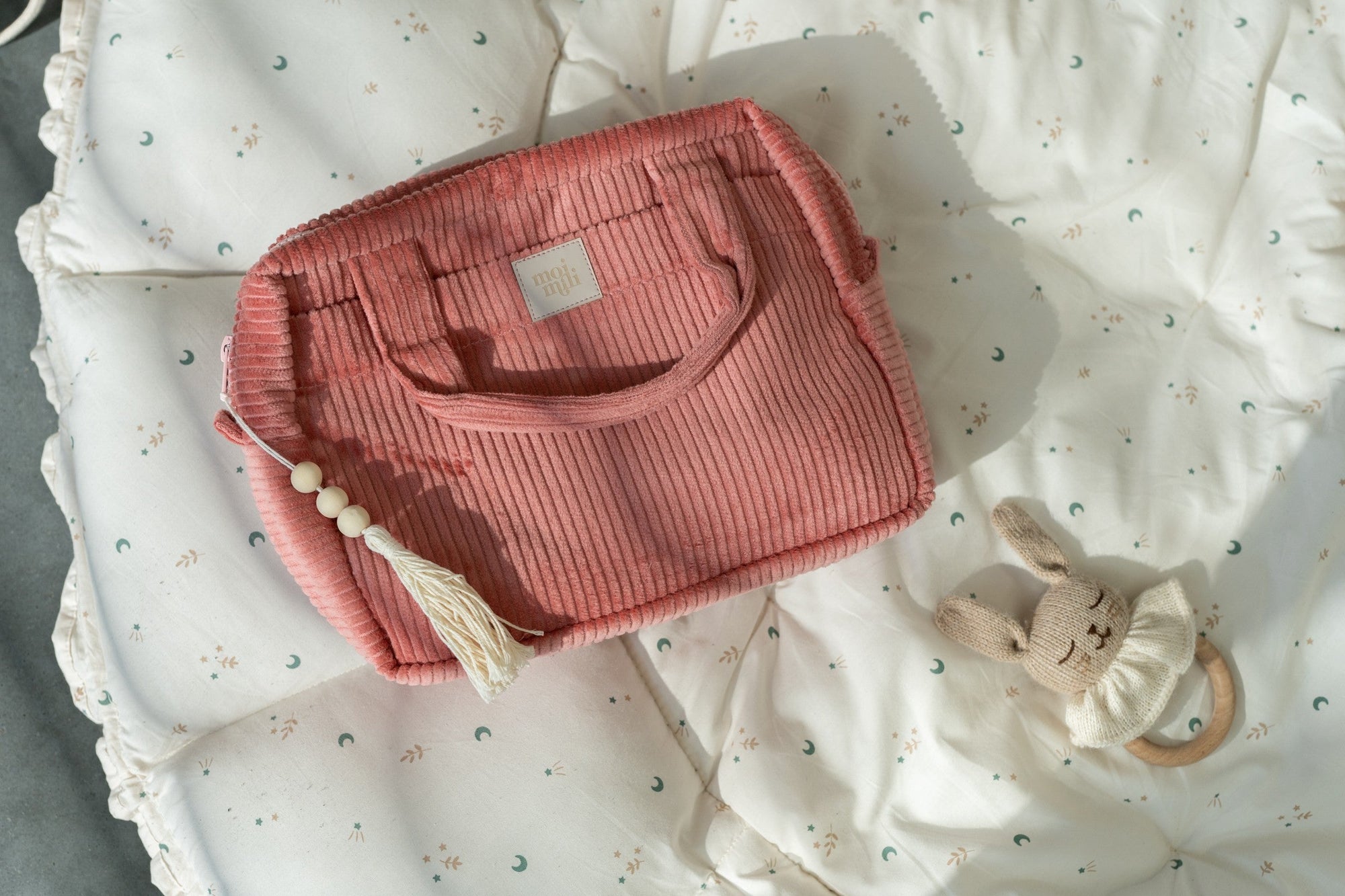 Coral Make Up Bag Set in Two Practical Sizes