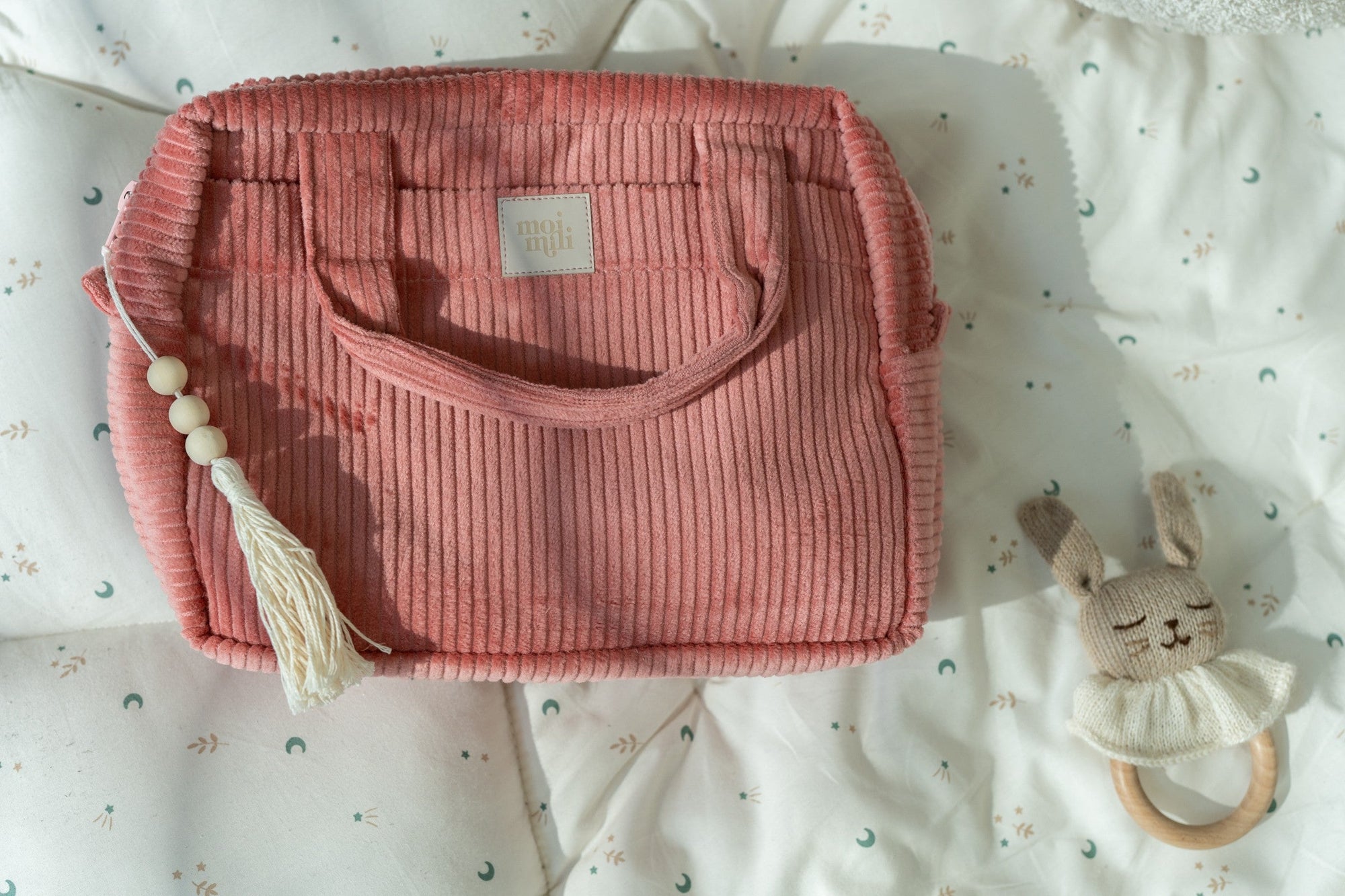 Large Coral Make Up Bag for Travel and Daily Essentials