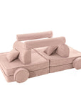 Large Modular Sofa for Kids - Premium Corduroy Powder Pink