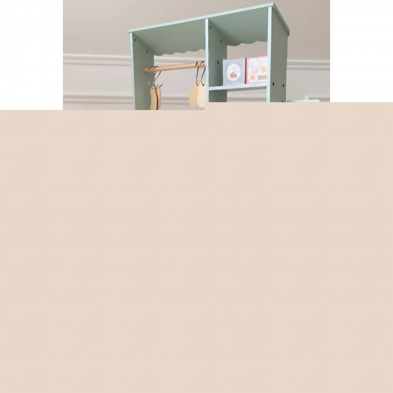 Large Wooden Food Truck Role Play Set 73 Pieces