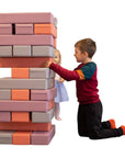 Soft Play Tumbling Tower Mega Jenga 30 Piece Foam Block Set