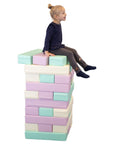 Soft Play Tumbling Tower Mega Jenga 30 Piece Foam Block Set