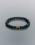 Lava Stone and Tiger Eye Bracelet for Men