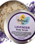 Lavender Body Scrub | Natural Exfoliating Sugar Scrub for Relaxing, Smooth Skin | Vegan, Plastic-Free Skincare | 3 Size Options
