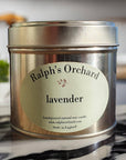 Luxury lavender essential oil candle, pure soy wax, aromatherapy relaxation, calming serenity, handcrafted eco-friendly by Ralph's Orchard at brixbailey.com