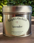 Luxury lavender essential oil candle, pure aromatherapy soy candle for relaxation, calm, and wellbeing, cruelty-free eco-friendly by Ralph's Orchard at brixbailey.com