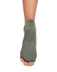 ToeSox Half Toe Bellarina Women's Yoga Grip Socks