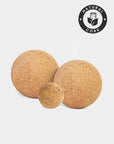 Yoga Studio Cork Unbranded Massage Ball Set of 3 - 2 x 4cm, 2cm