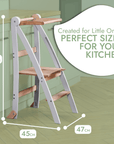 Learning Tower: Foldable Step Stool for Toddlers - Gray-2