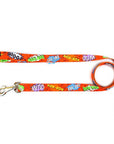 Red Graffiti Dog Leash for Daily Style and Walks
