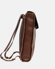 Leather laptop backpack - The Minimalist (Mahogany)