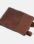 Leather laptop backpack - The Minimalist (Mahogany)