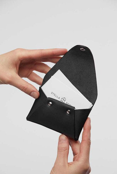 Vegetable-Tanned Leather Coin Pocket Wallet