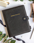 Luxury Vegan Leather Dream Plan Do Notebook