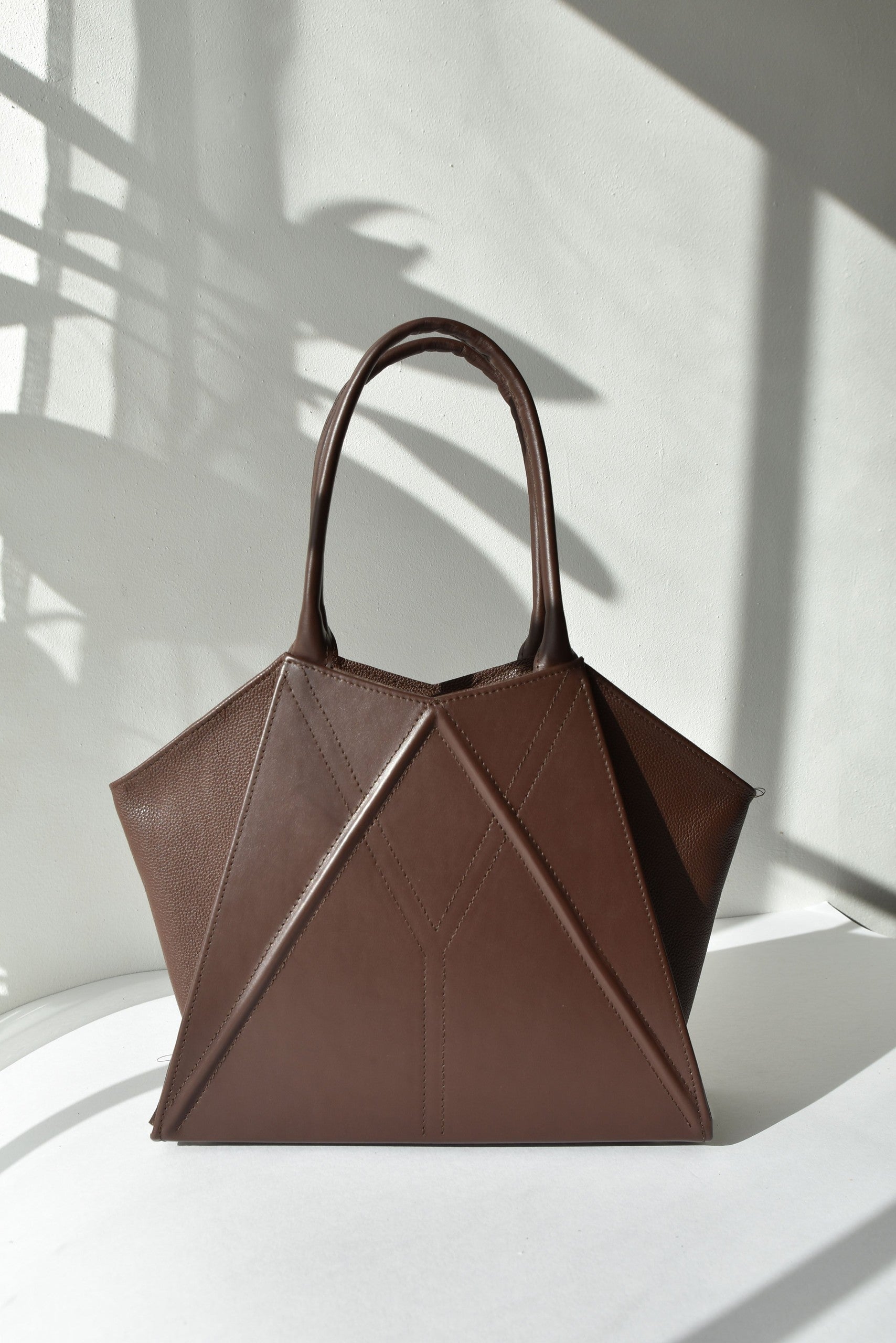 Handmade Leather Shoulder Tote Bag