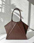 Handmade Leather Shoulder Tote Bag