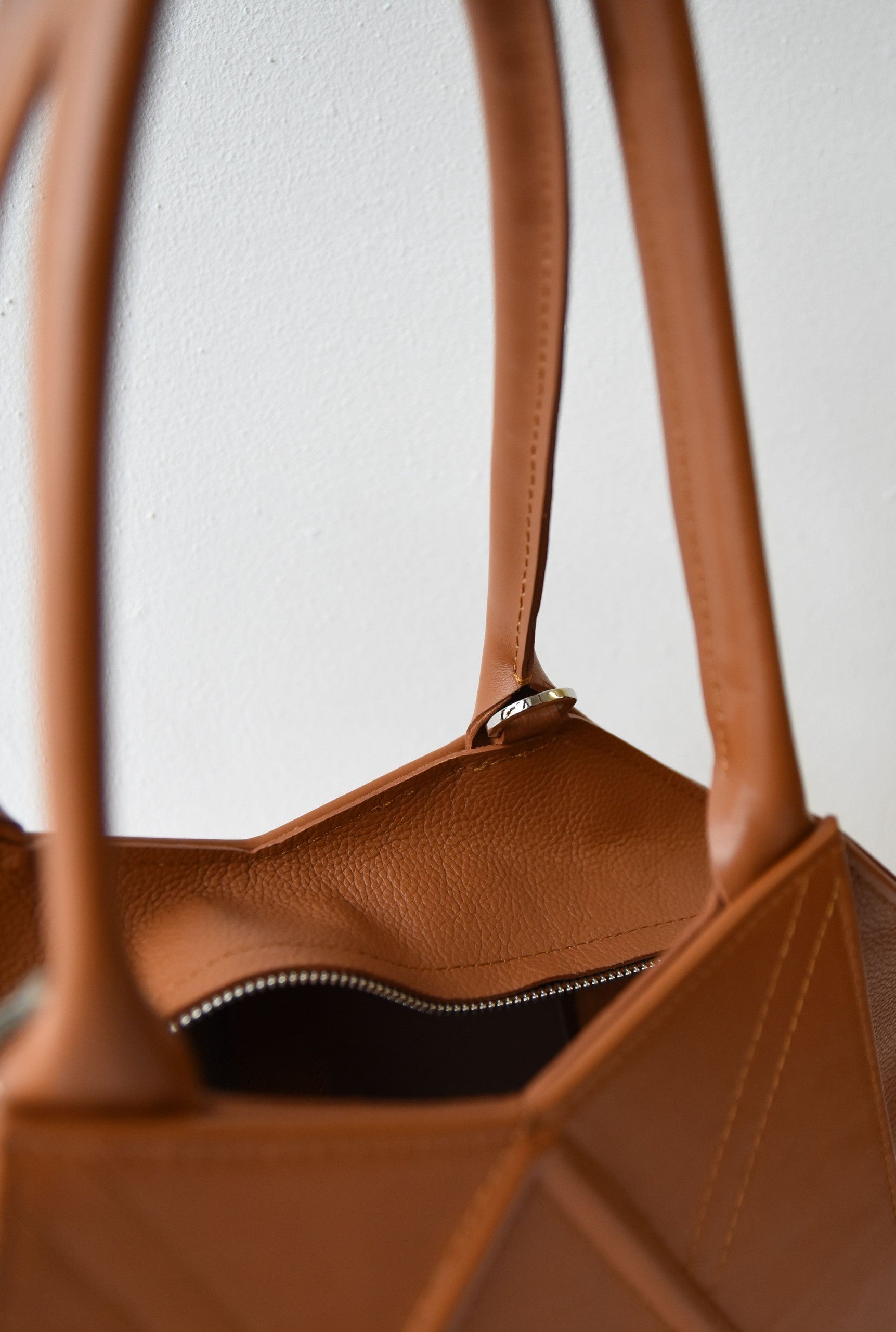 Handmade Leather Shoulder Tote Bag