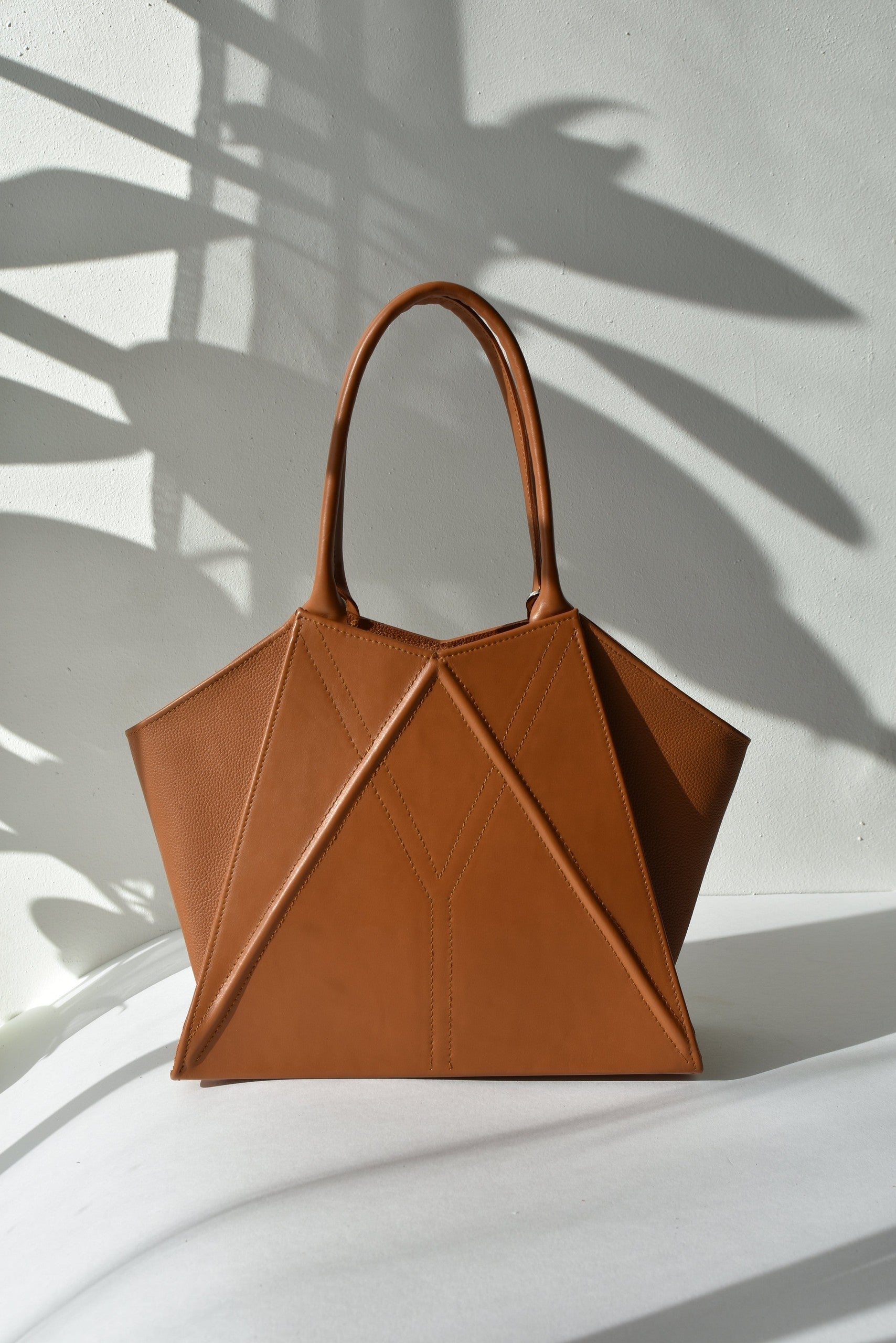 Handmade Leather Shoulder Tote Bag