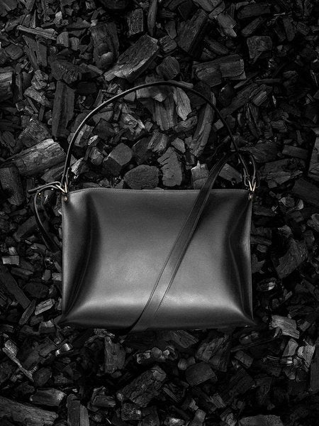 Sustainable Leather Shoulder Bag - Adjustable Strap