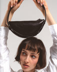 Crescent Shoulder Bag in Leather
