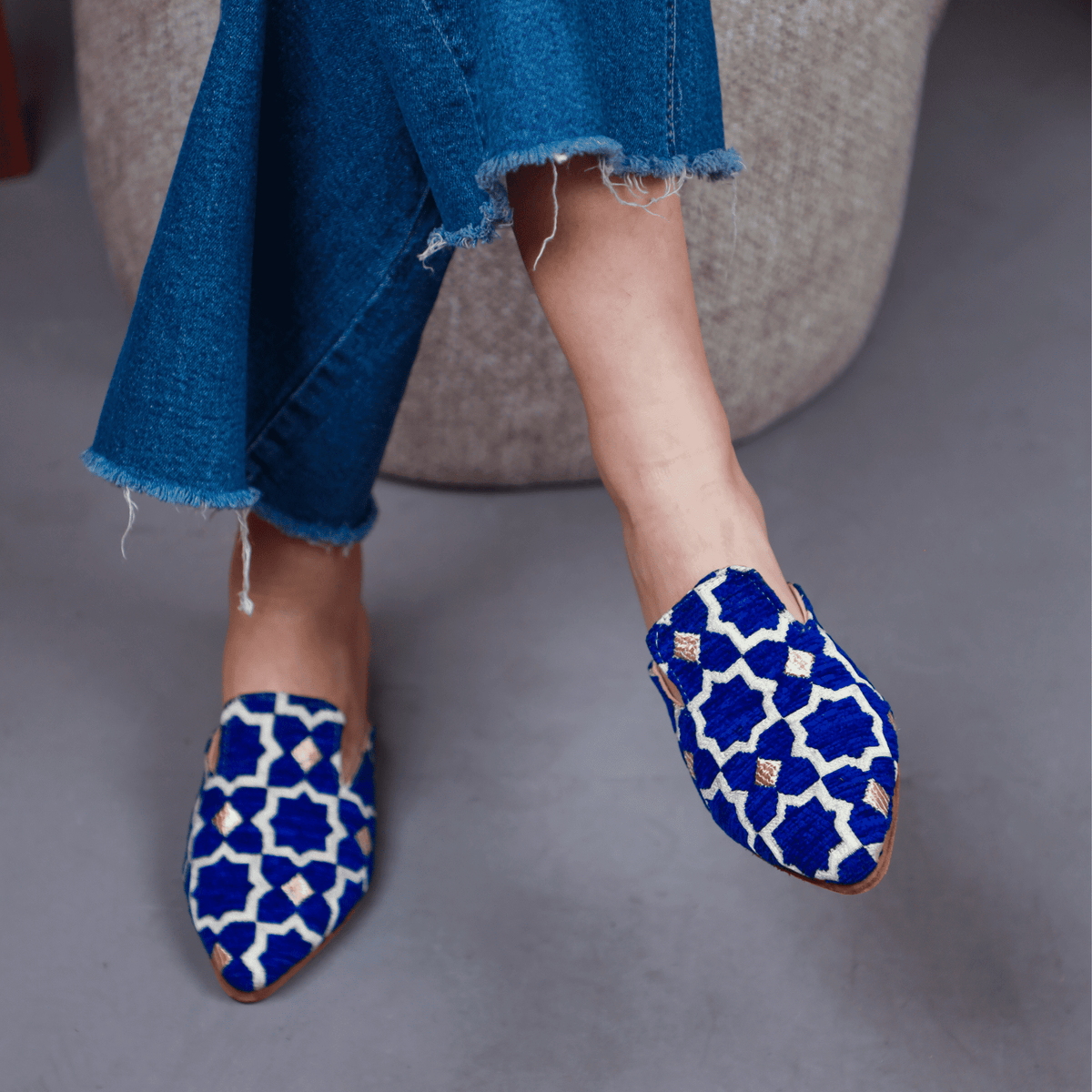 Leather Slippers Tamghra