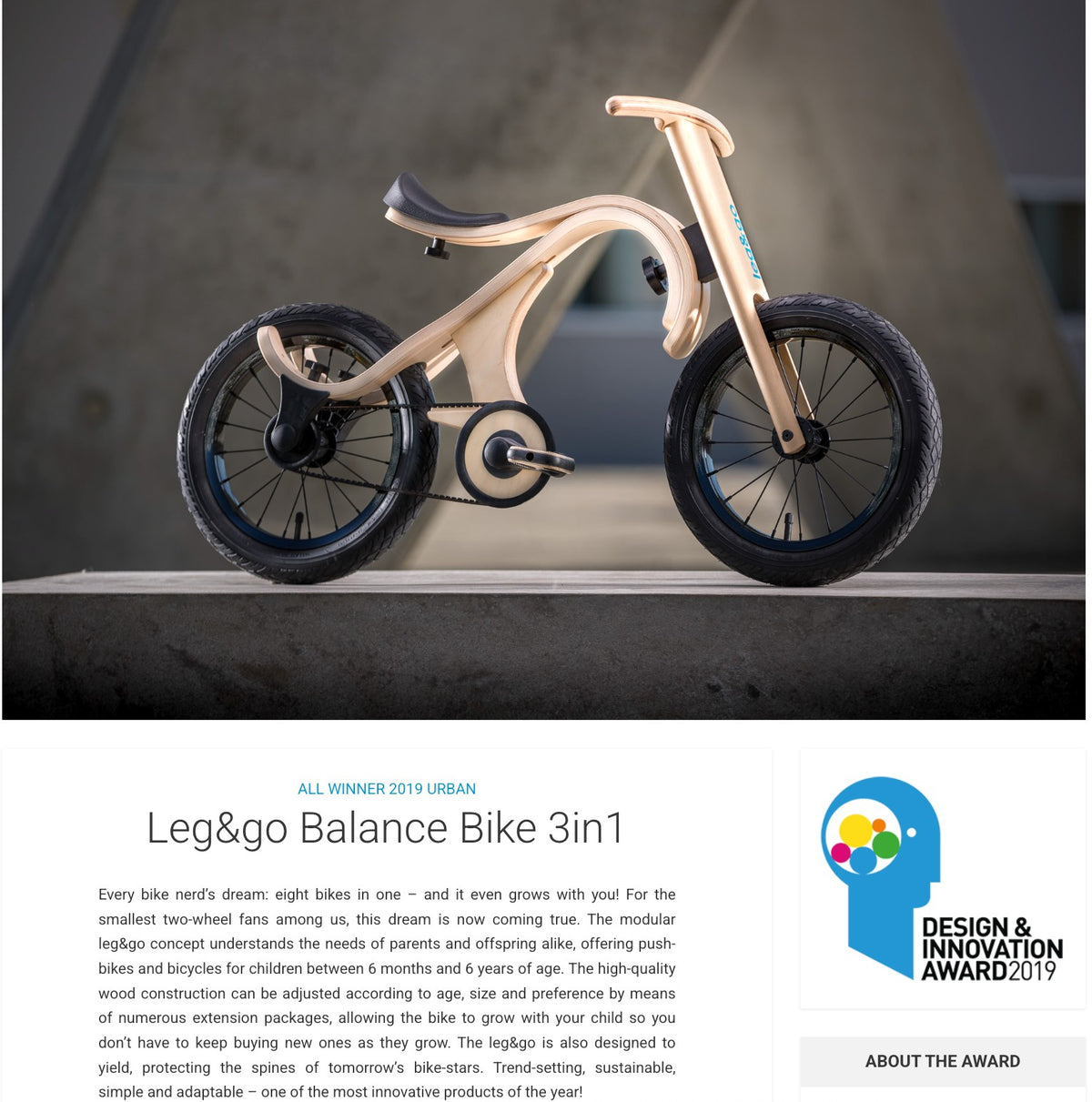 leg&amp;go Balance Bike 3in1