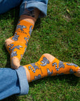 Orange Lover 4 Bamboo Sock Set