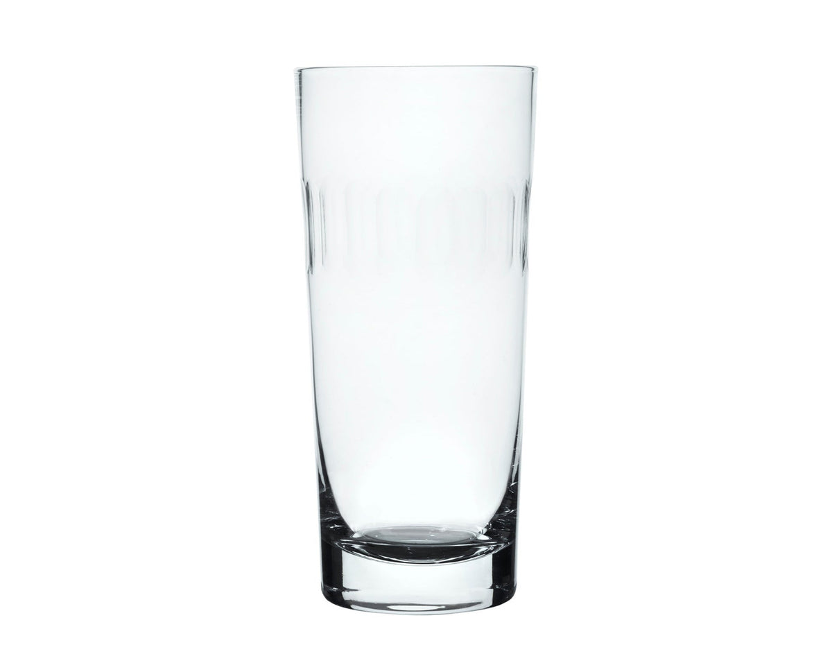 A Set Of Four Crystal Highballs with Lens Design