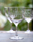 Crystal Wine Glasses with Lens Design