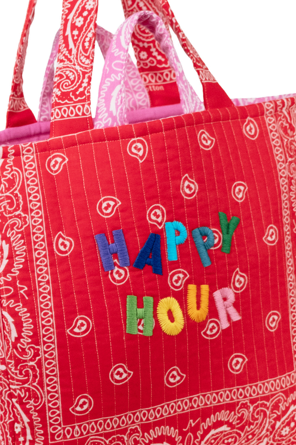 LEO Quilted Maxi Tote Çanta - HAPPY HOUR