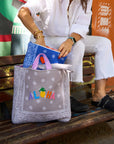 LEO Quilted Maxi Tote Çanta - ALOHA