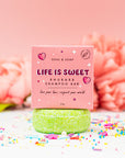 Life Is Sweet Shampoo Bar For All Hair Types - Vegan. Rhubarb Scented