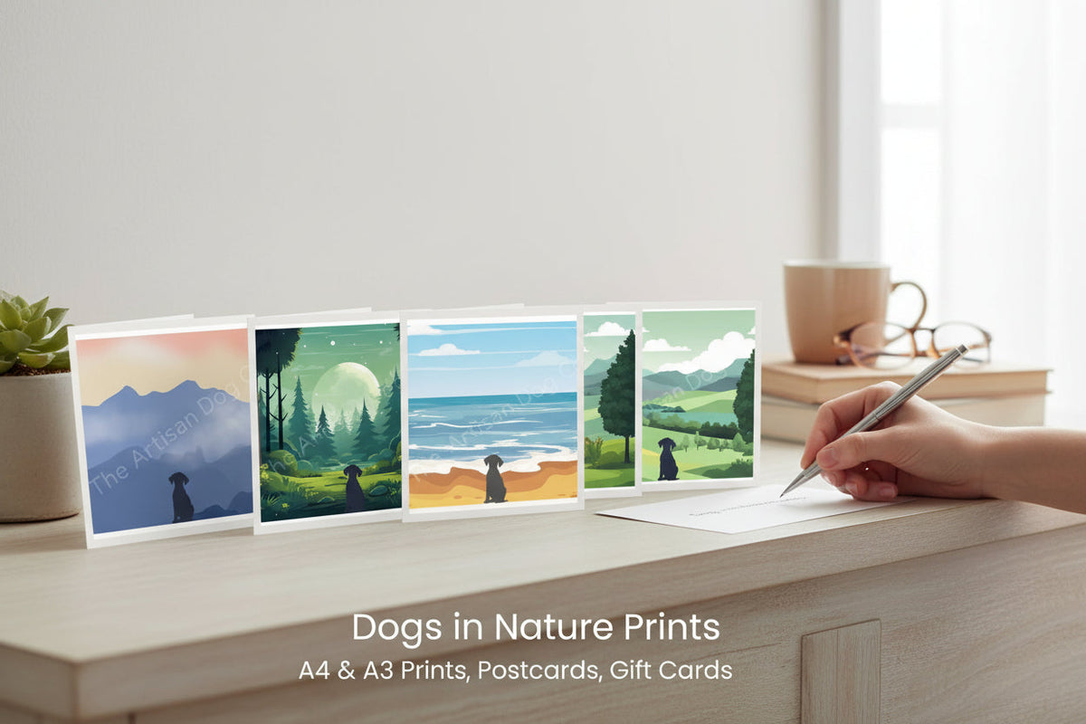 Dog in Nature Prints - different sizes
