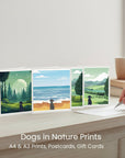 Dog in Nature Prints - different sizes