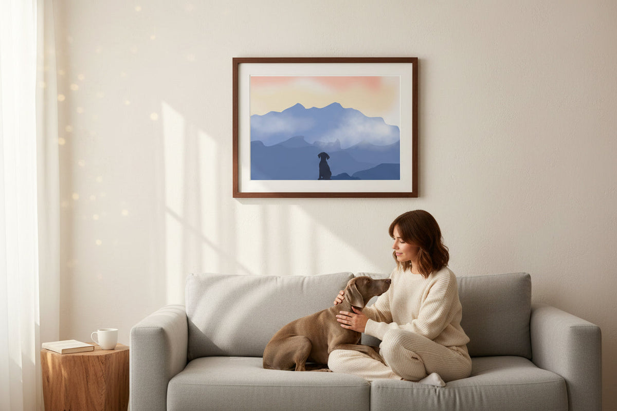 Dog in Nature Prints - different sizes