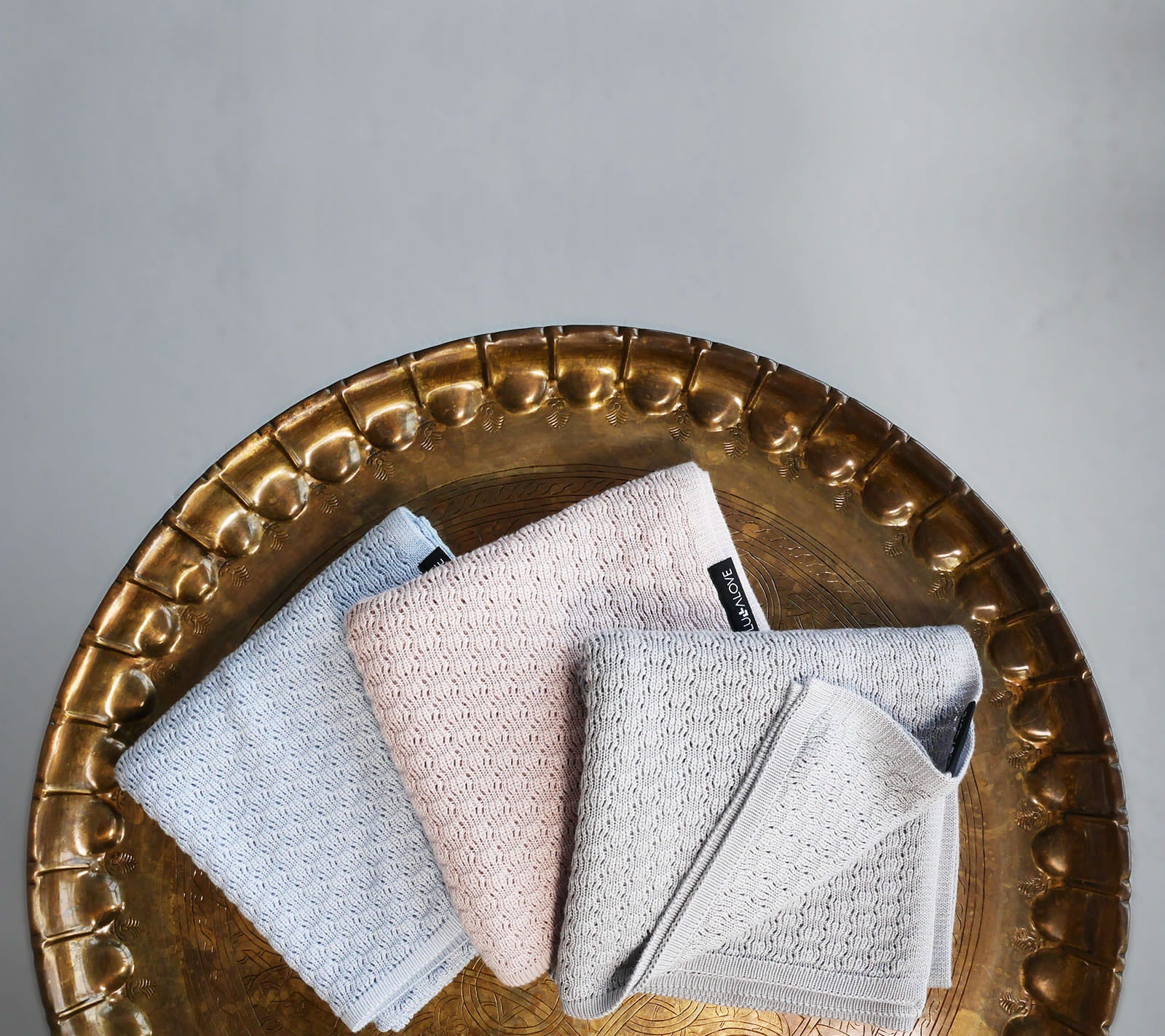 Lightweight Bamboo Viscose Baby Blanket - Breathable, Antibacterial & UV Protective - 90x90 cm Cellular Knit for Swaddling by Lullalove UK at brixbailey.com