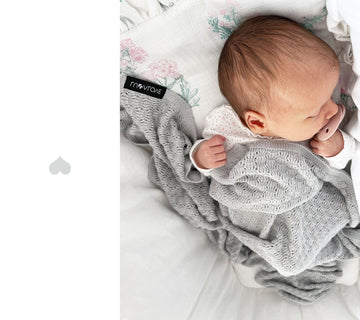Lightweight Bamboo Viscose Baby Blanket - Breathable, Antibacterial & UV Protective - 90x90 cm Cellular Knit for Spring/Summer by Lullalove UK at brixbailey.com