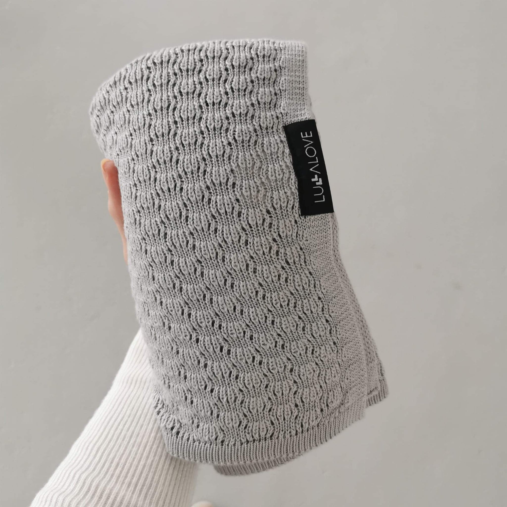 Lightweight Bamboo Viscose Baby Blanket - Breathable, Antibacterial & UV Protective - 90x90 cm Cellular Knit for Spring/Summer by Lullalove UK at brixbailey.com