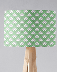 Light Green and White Drum Lampshade, Victorian Tiles Design Shade for Table, Floor or Ceiling Pendant Light