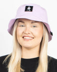 Lilac Cotton Bucket Hat with Little My Design