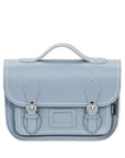 Leather Midi Satchel - Lilac Grey