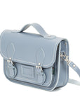 Leather Midi Satchel - Lilac Grey